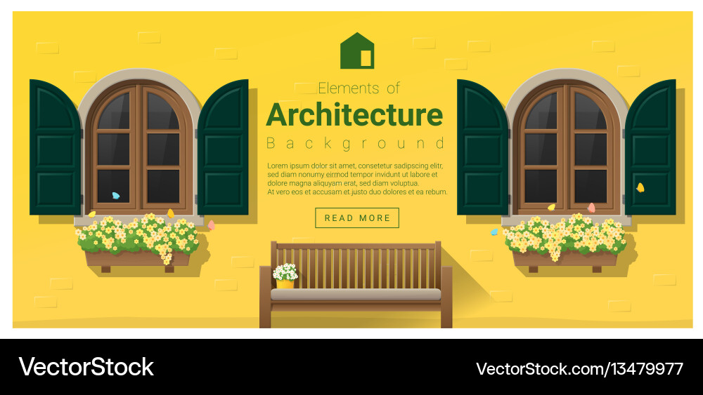 Elements of architecture window background 15 Elements of architecture window background 15 Vector Image
