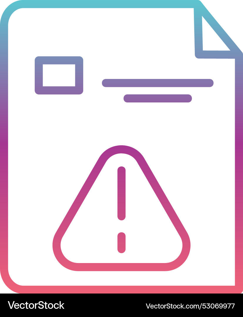Error line gradient design Vector Image