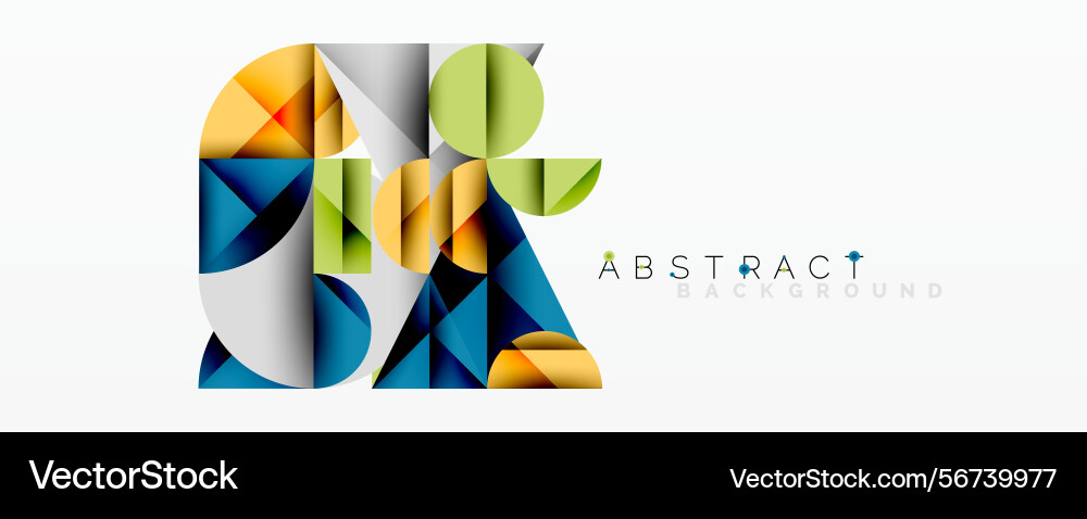 Geometric shapes overlap creating vibrant Geometric shapes overlap creating vibrant vector image
