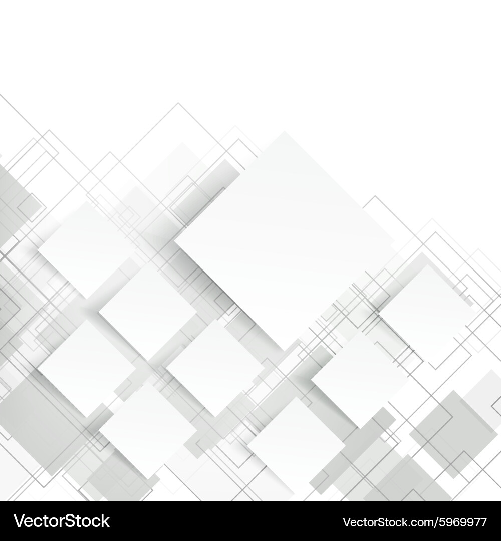 White squares abstract background vector image
