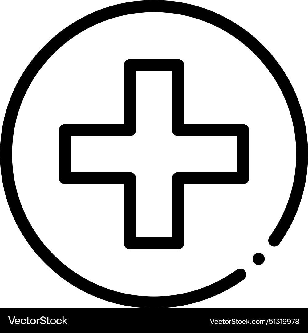 Add icon thin linear style design isolated Add icon thin linear style design isolated vector image