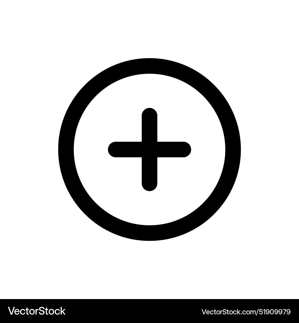 Add button icon perfect for user interface vector image