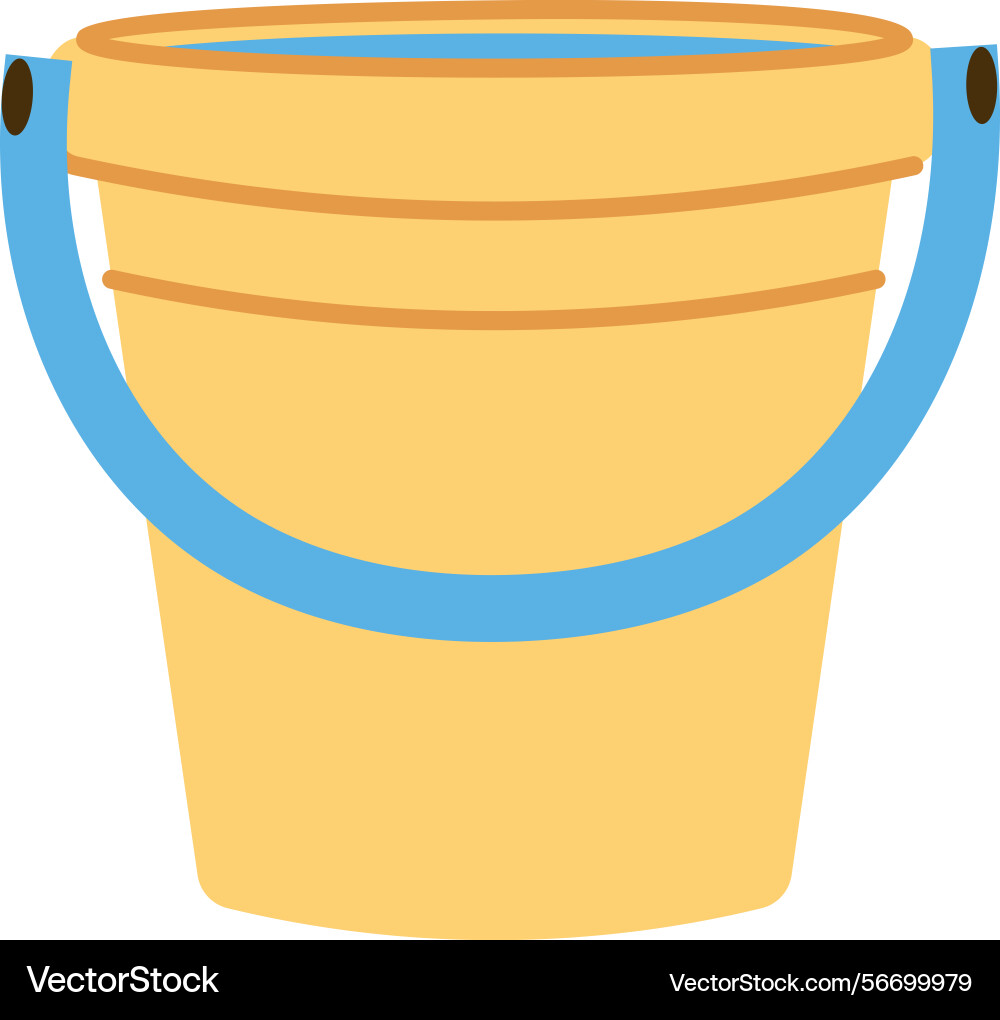 Bucket with handle Bucket with handle Vector Image