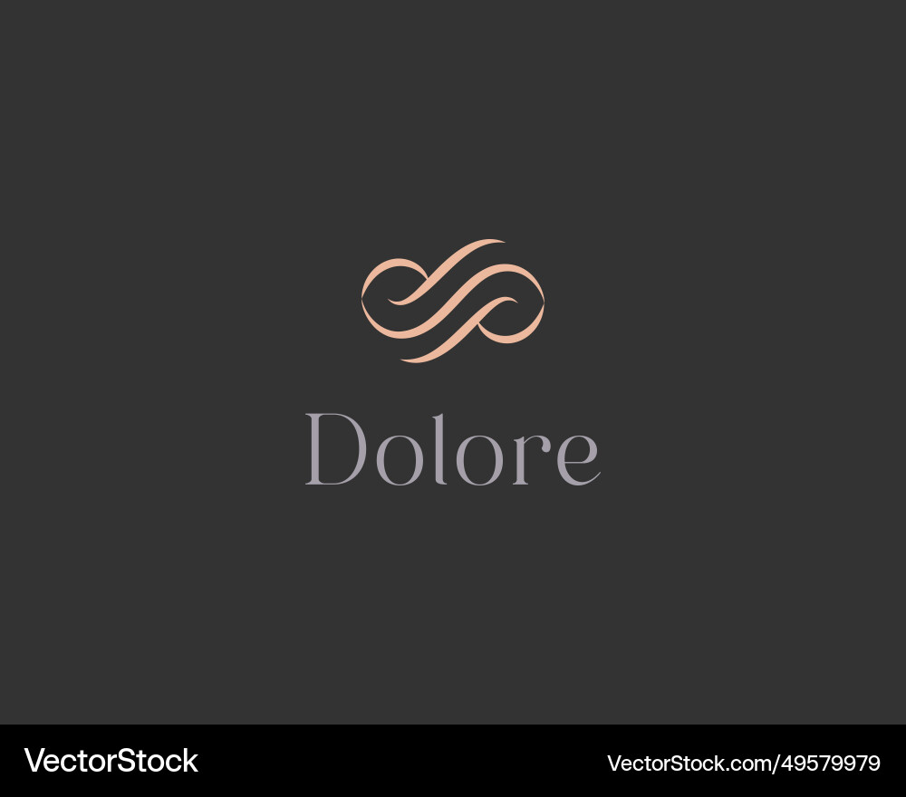 Elegantes P & D Monogramm Logo Vektorbild