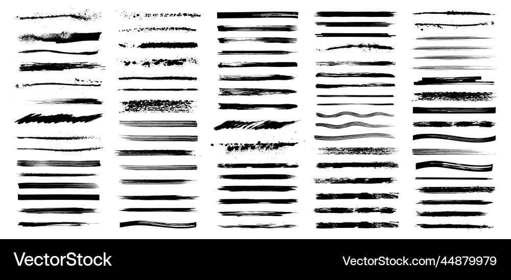 Grunge Brushstroke Textures vector image