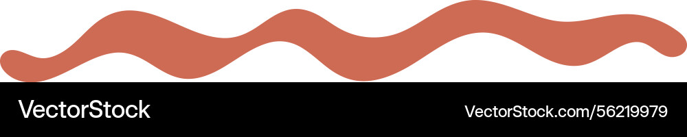 Wavy line border element Vector Image