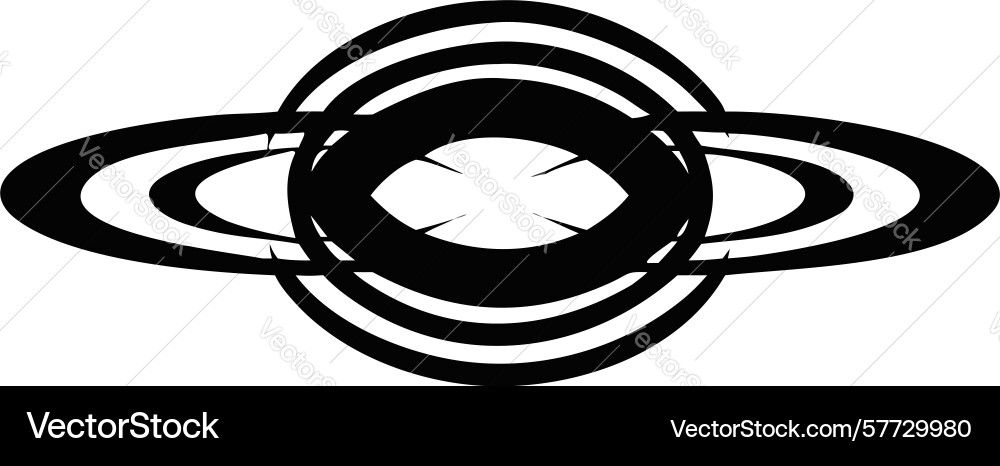 Abstract concentric orbiting ellipses symbolizing Vector Image
