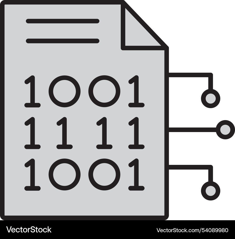 Encryption data vector image