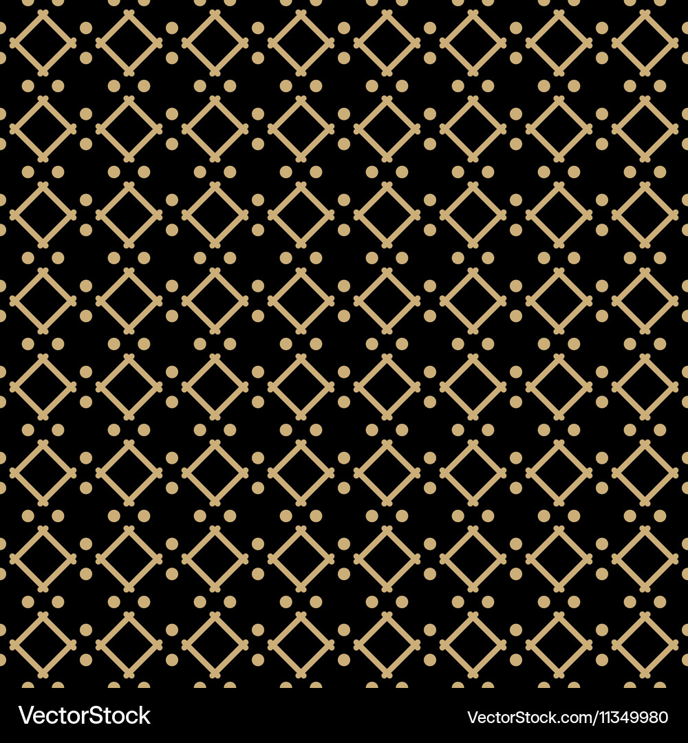 Golden line pattern on dark background Vector Image