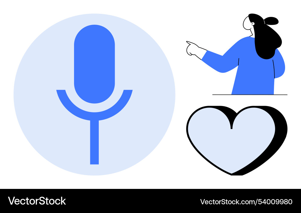 Modern communication and expression elements Vector Image