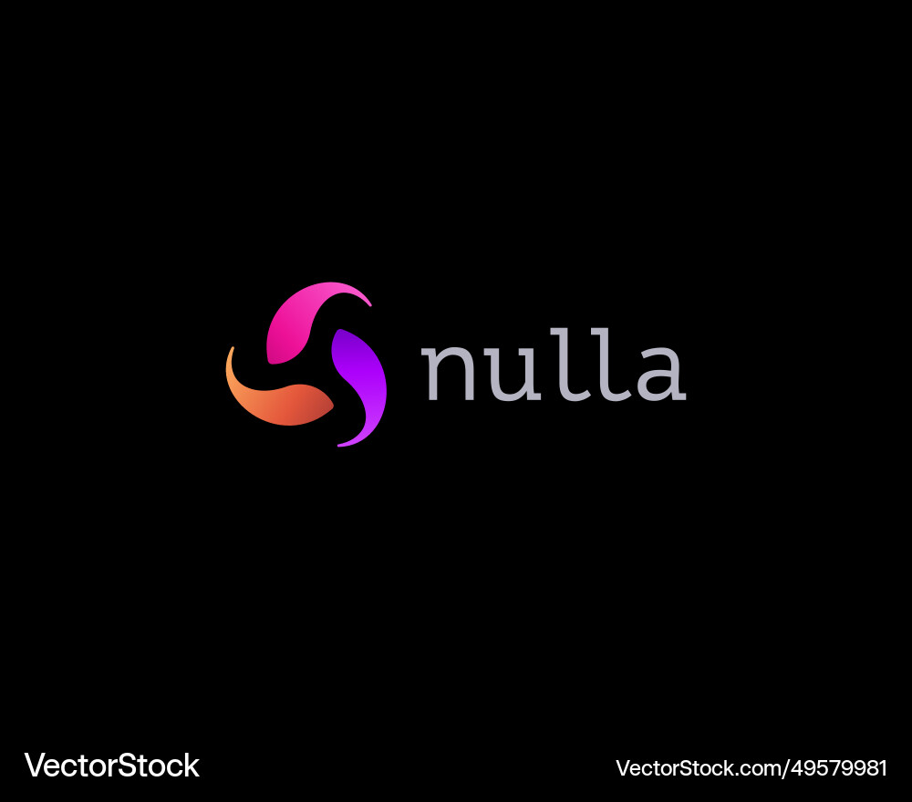 Abstract logo from rotating gradient shapes Abstract logo from rotating gradient shapes vector image