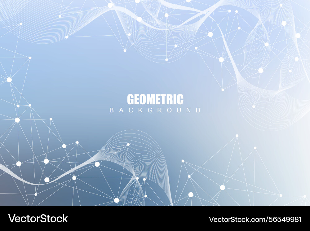 Geometric abstract background with connected line Geometric abstract background with connected line vector image