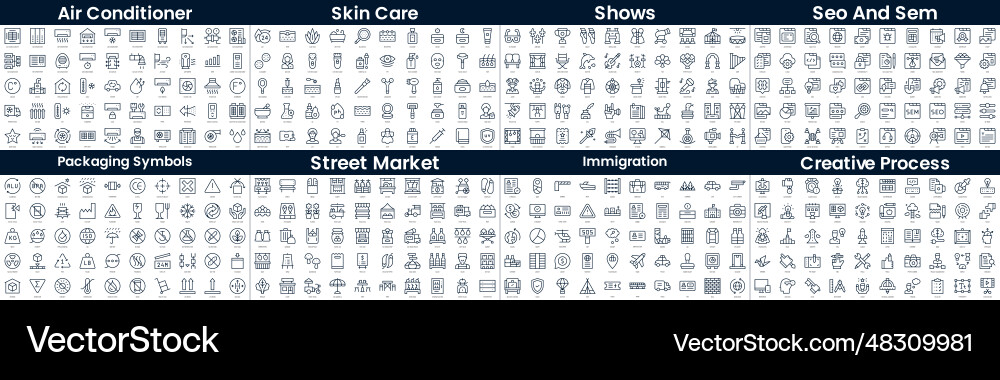 Linear style icons pack in this bundle include Linear style icons pack in this bundle include vector image