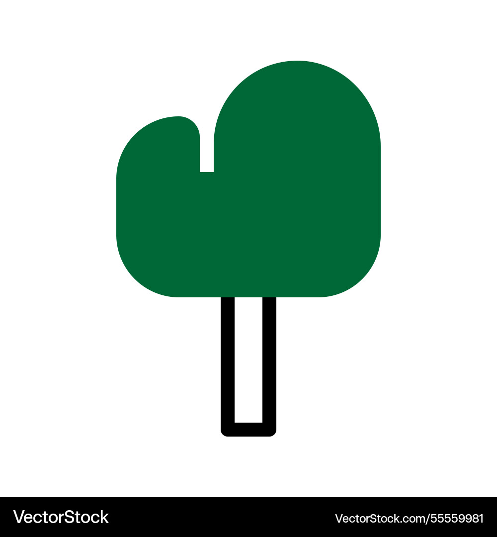 Stylized tree with simple geometry Vector Image