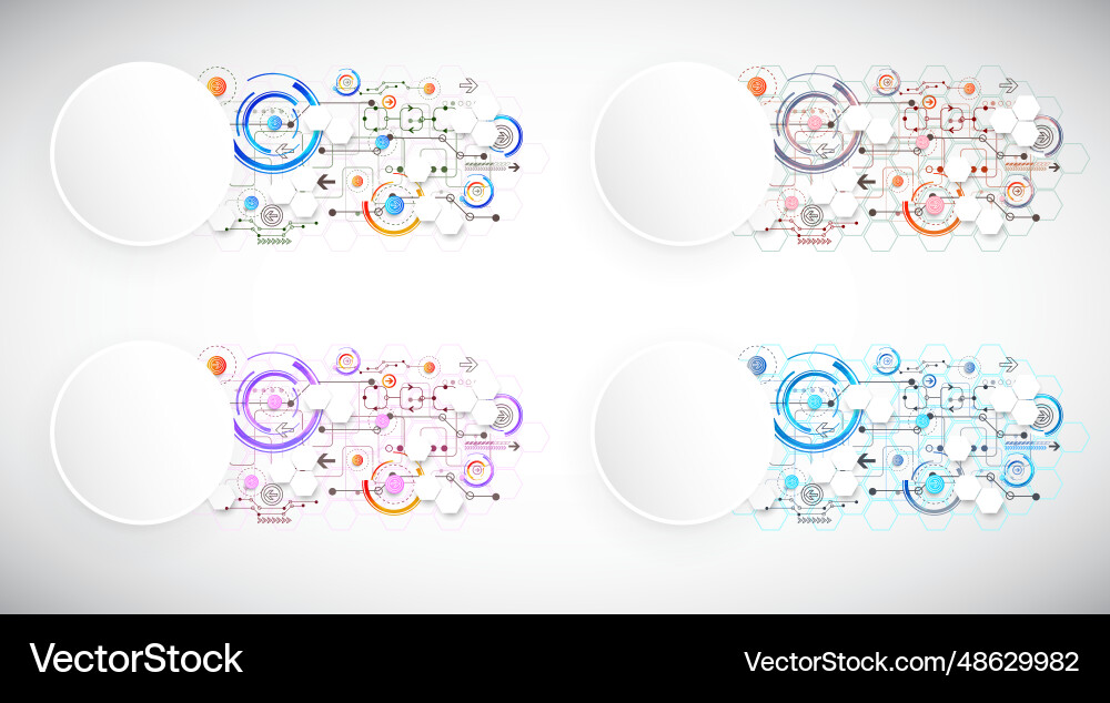Abstract background with plexus effect scientific vector image