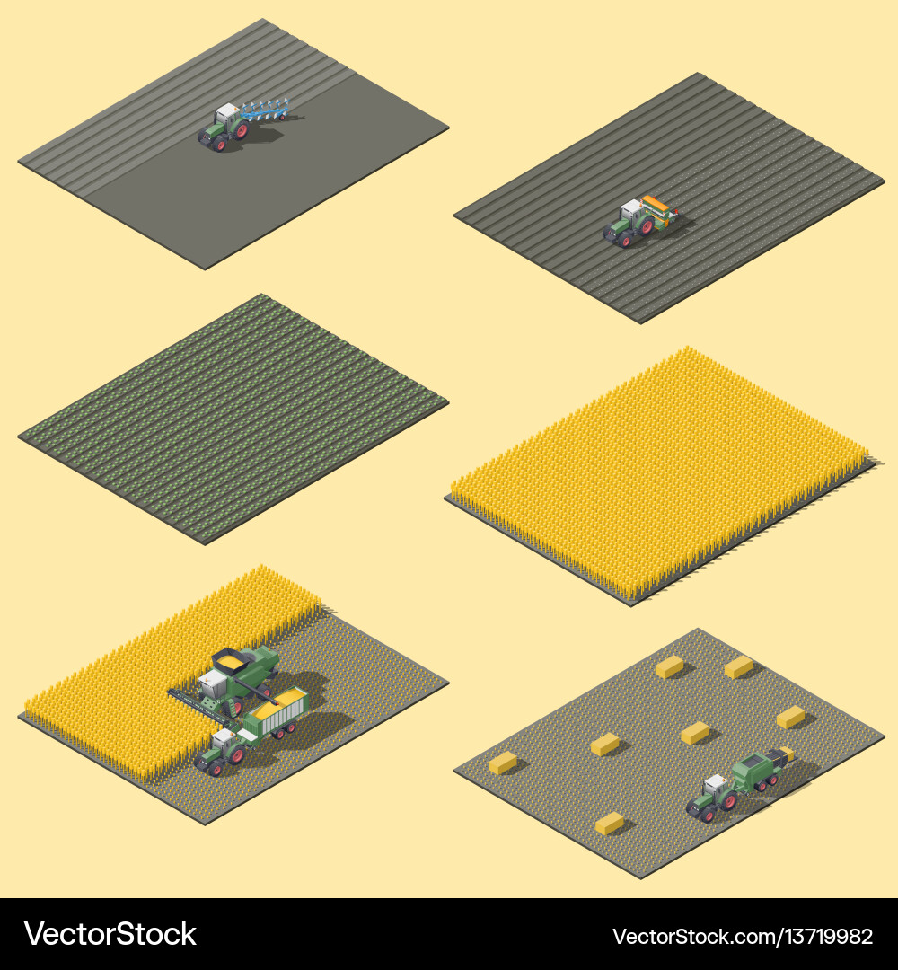 Infographic elements representing field work Infographic elements representing field work vector image