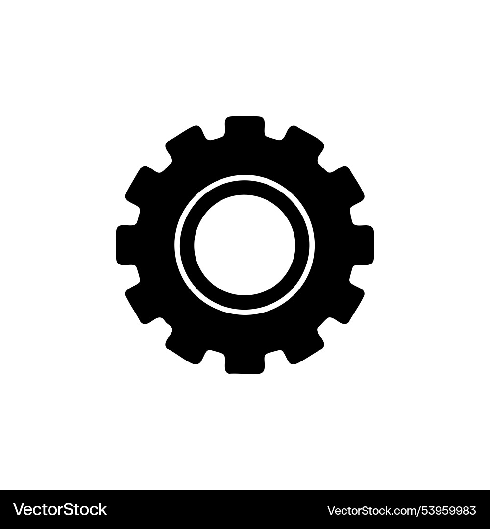 Black setting icon design Black setting icon design Vector Image
