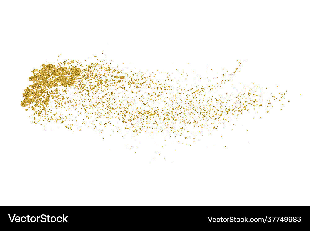 Gold glitter texture vector image