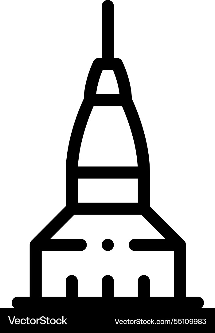 Mole game icon thin linear style design isolated Mole game icon thin linear style design isolated vector image