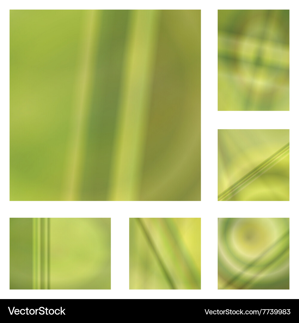Yellow gradient abstract background design set Vector Image
