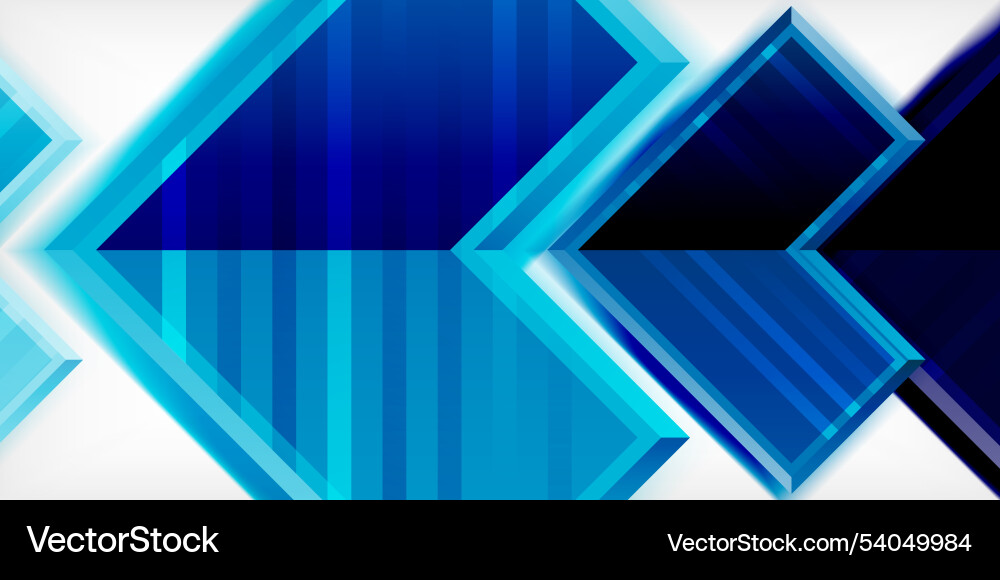 Arrow symbols created with 3d effects and line Vector Image