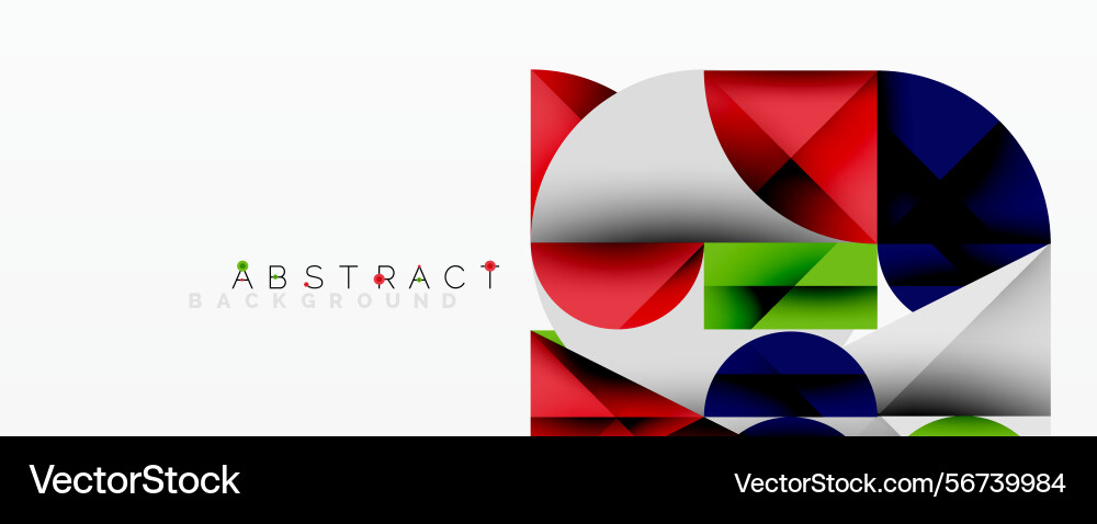 Geometric shapes create dynamic composition red Geometric shapes create dynamic composition red vector image