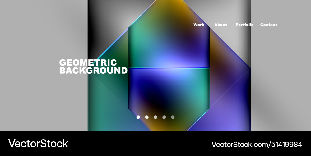 Gradient triangle geometric minimal wallpaper Vector Image