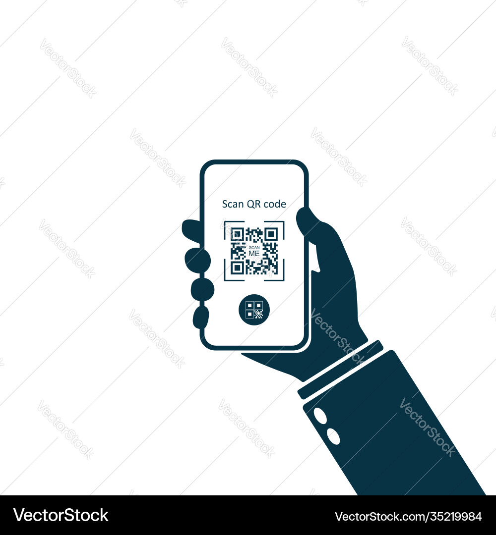 Mobile application for scanning qr code Mobile application for scanning qr code Vector Image