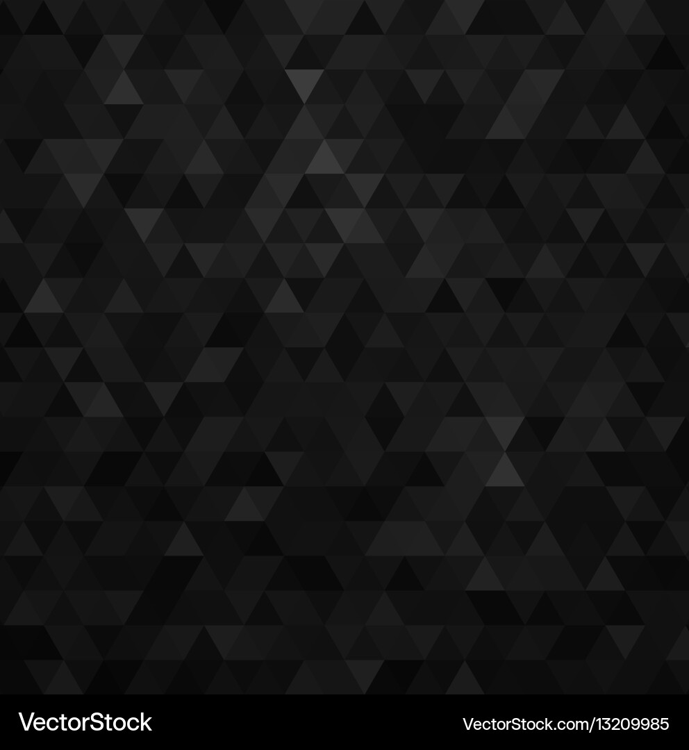 Black Triangle Mosaic Pattern vector image