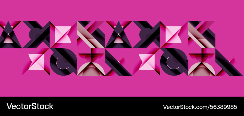 Geometric shapes repeat creating abstract pattern Geometric shapes repeat creating abstract pattern vector image