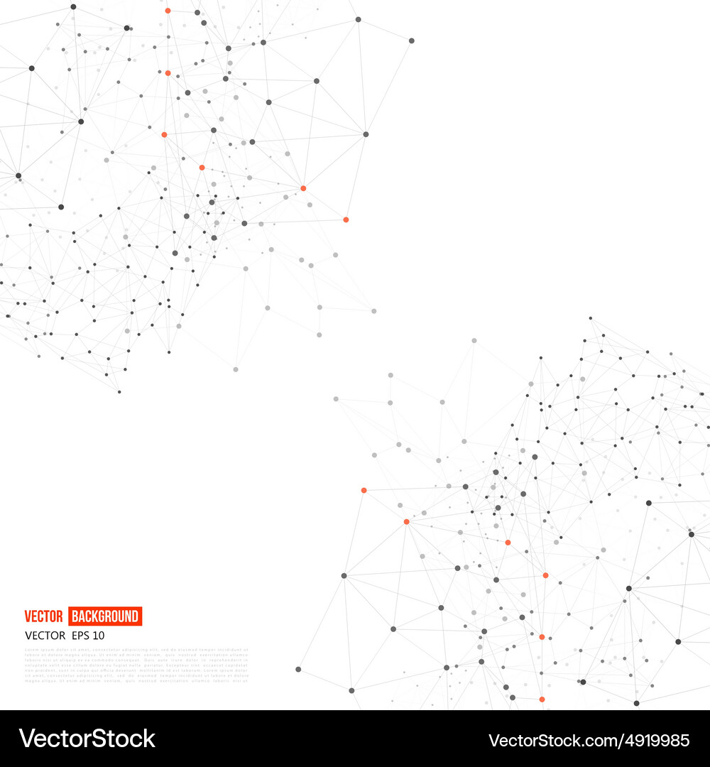 Network background abstract polygon Vector Image