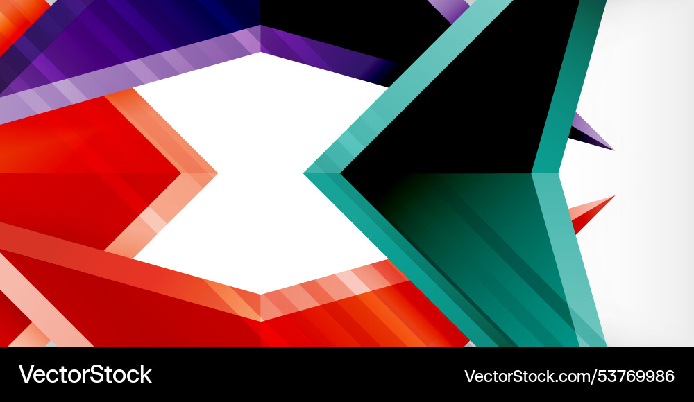 Abstract background color triangles and arrows Abstract background color triangles and arrows Vector Image