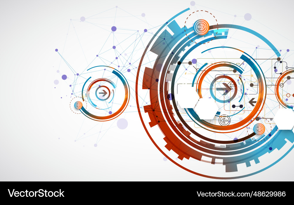 Abstract background with plexus effect scientific Abstract background with plexus effect scientific vector image