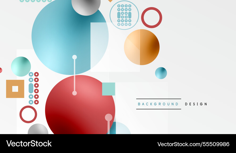 Circles and elements geometric abstract background Circles and elements geometric abstract background Vector Image