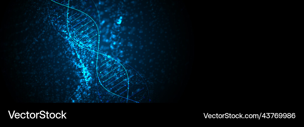 DNA Molecular Abstract Background vector image