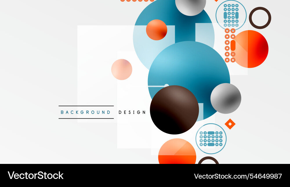 Circles and elements geometric abstract background Circles and elements geometric abstract background vector image