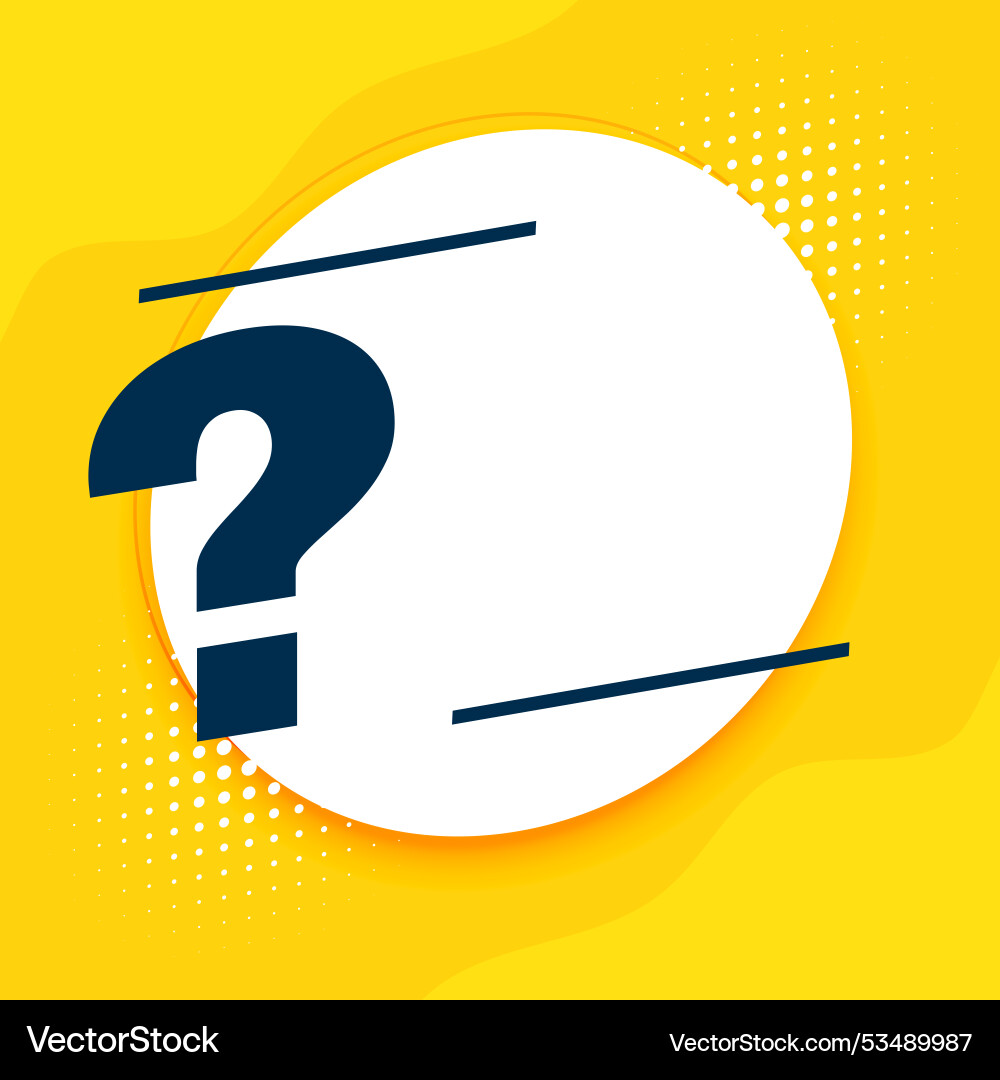 Modern question mark symbol background with text Modern question mark symbol background with text vector image