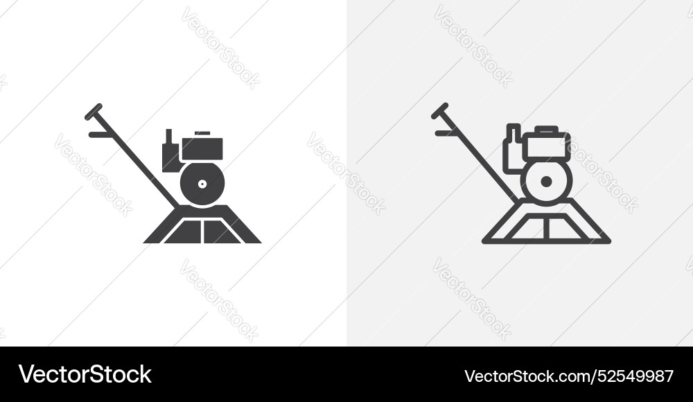 Power float thin line icon set Vector Image