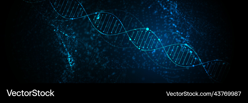 Science template abstract background with a 3d Vector Image