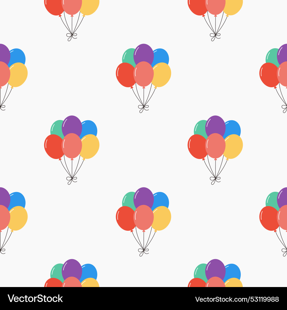 Balloon pattern Balloon pattern vector image