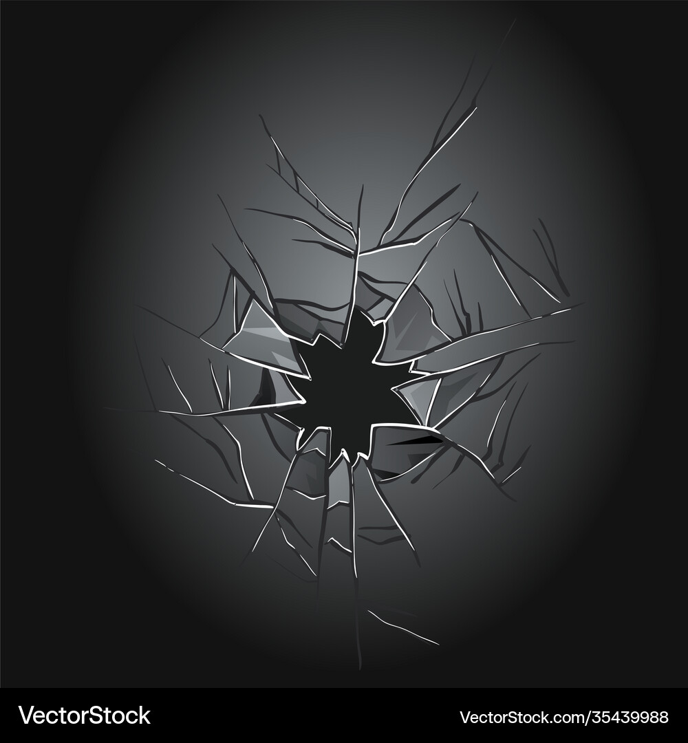 Broken glass cracked window texture realistic – Royalty-Free Vector |  VectorStock, image size:1000x1080
