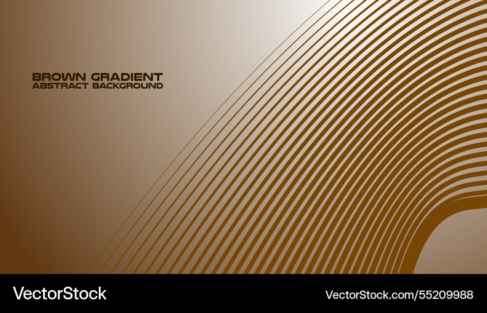 Brown gradient with curve line abstract Vector Image