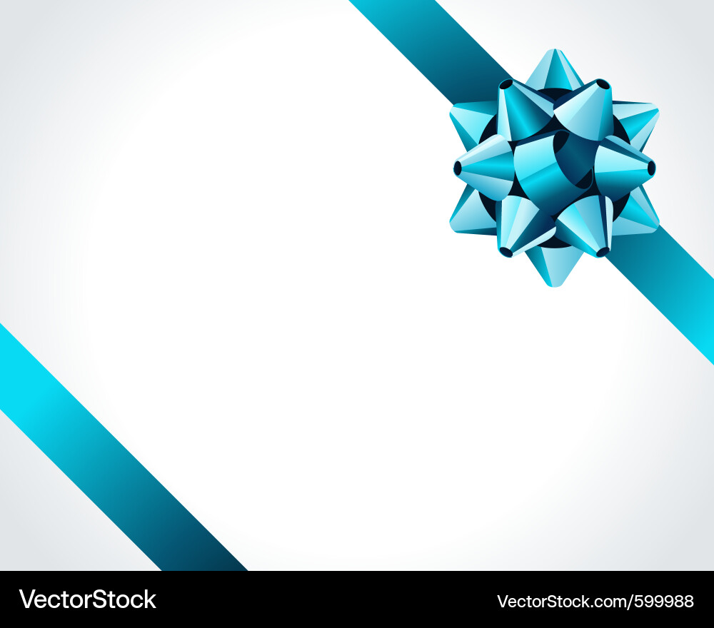 Elegant Ribbon and Bow Pattern Vector Image