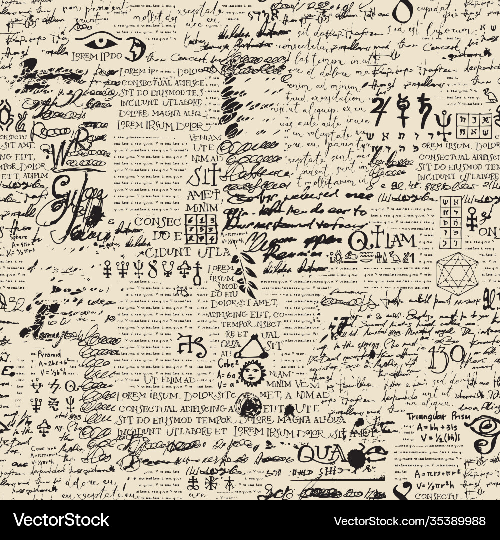 Old Newspaper Scribble Pattern Vector Image