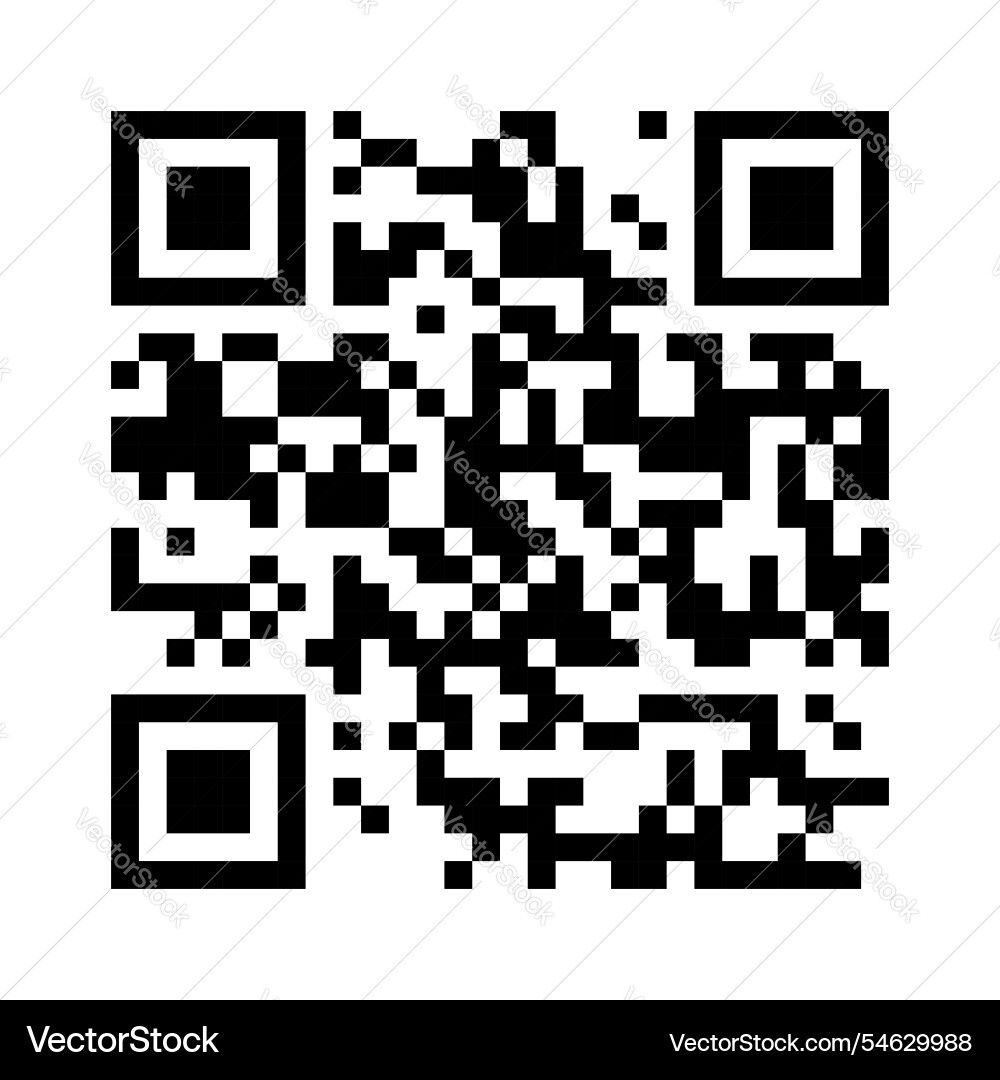 Qr code ready to use isolated on white background vector image