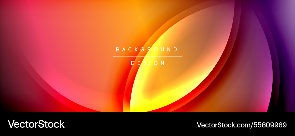 Bright rainbow style color gradient with curve Bright rainbow style color gradient with curve Vector Image