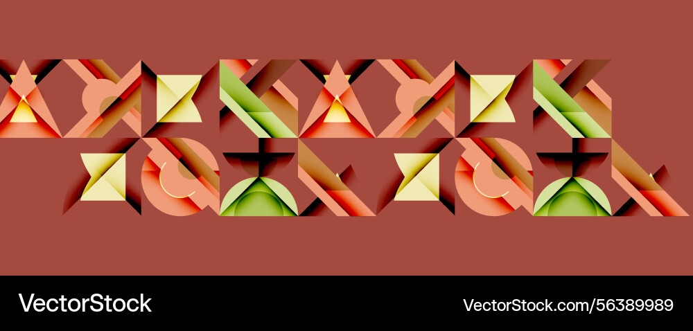 Geometric pattern features repeating shapes Geometric pattern features repeating shapes vector image