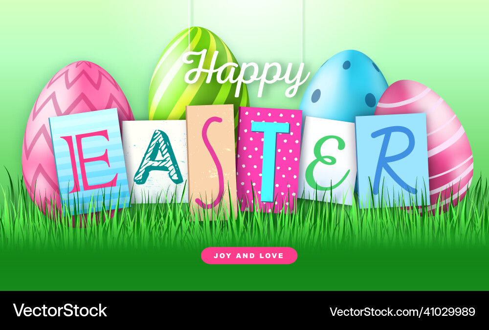 Holiday easter background with eggs