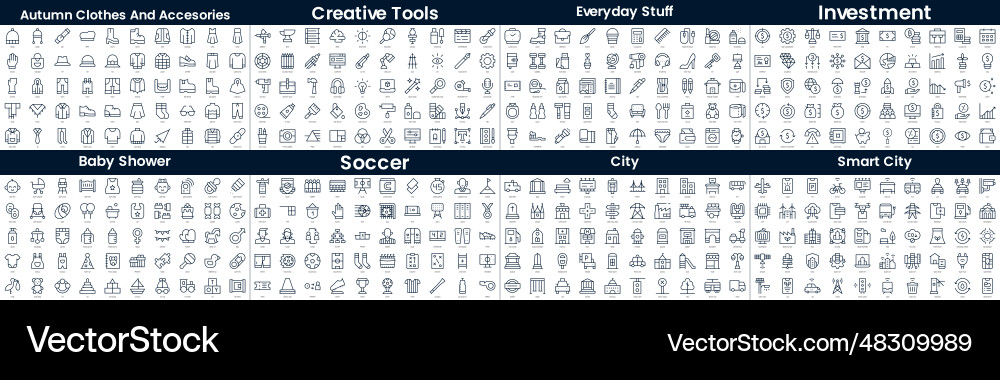 Linear style icons pack in this bundle include Linear style icons pack in this bundle include vector image