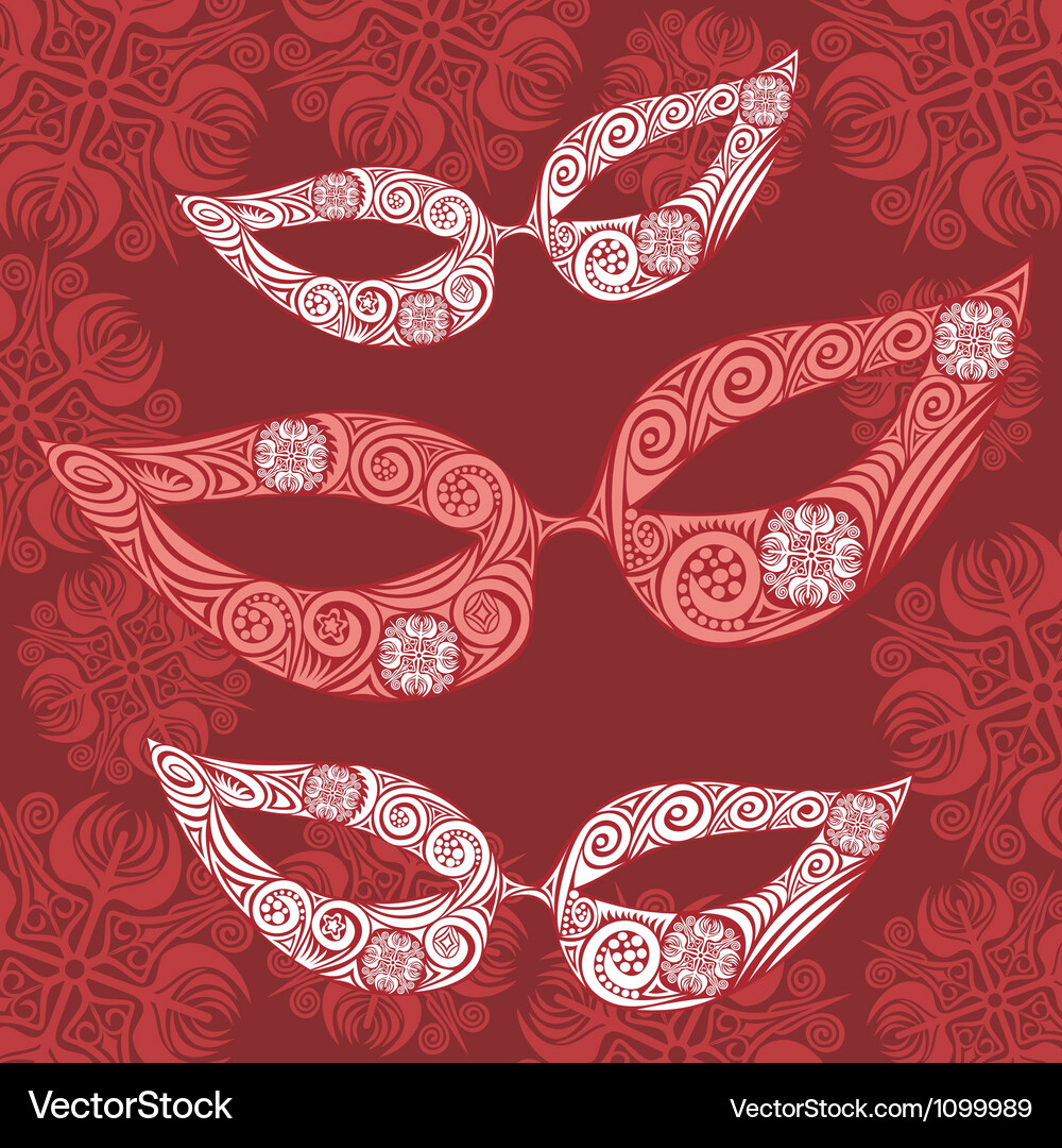 Mask pattern background Vector Image